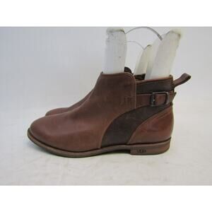 Ugg Australia Womens Size 6.5 1008677 Demi Chestnut Side Zip Ankle Boots Shoes